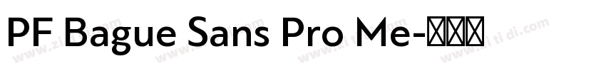 PF Bague Sans Pro Me字体转换